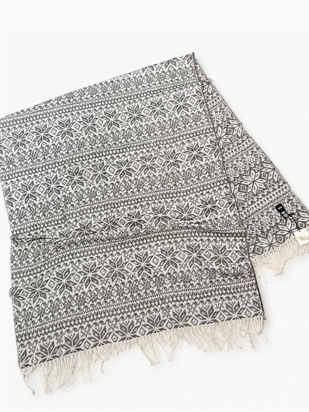 NWT Indigo Fair Isle Blanket Scarf | Ultra Soft Winter Wrap | Cozy Oversized